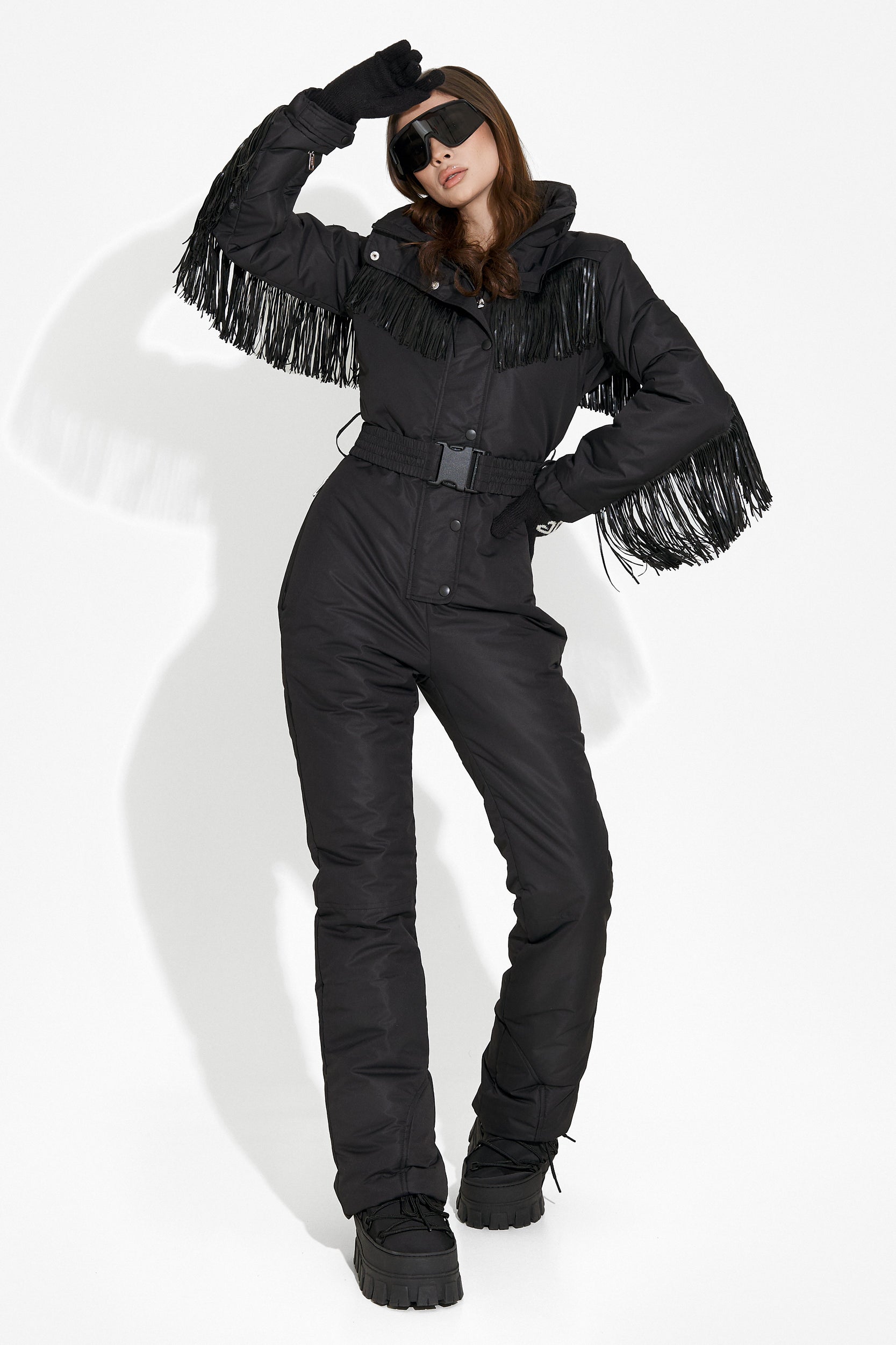 Ritanya Bogas black casual ski overalls