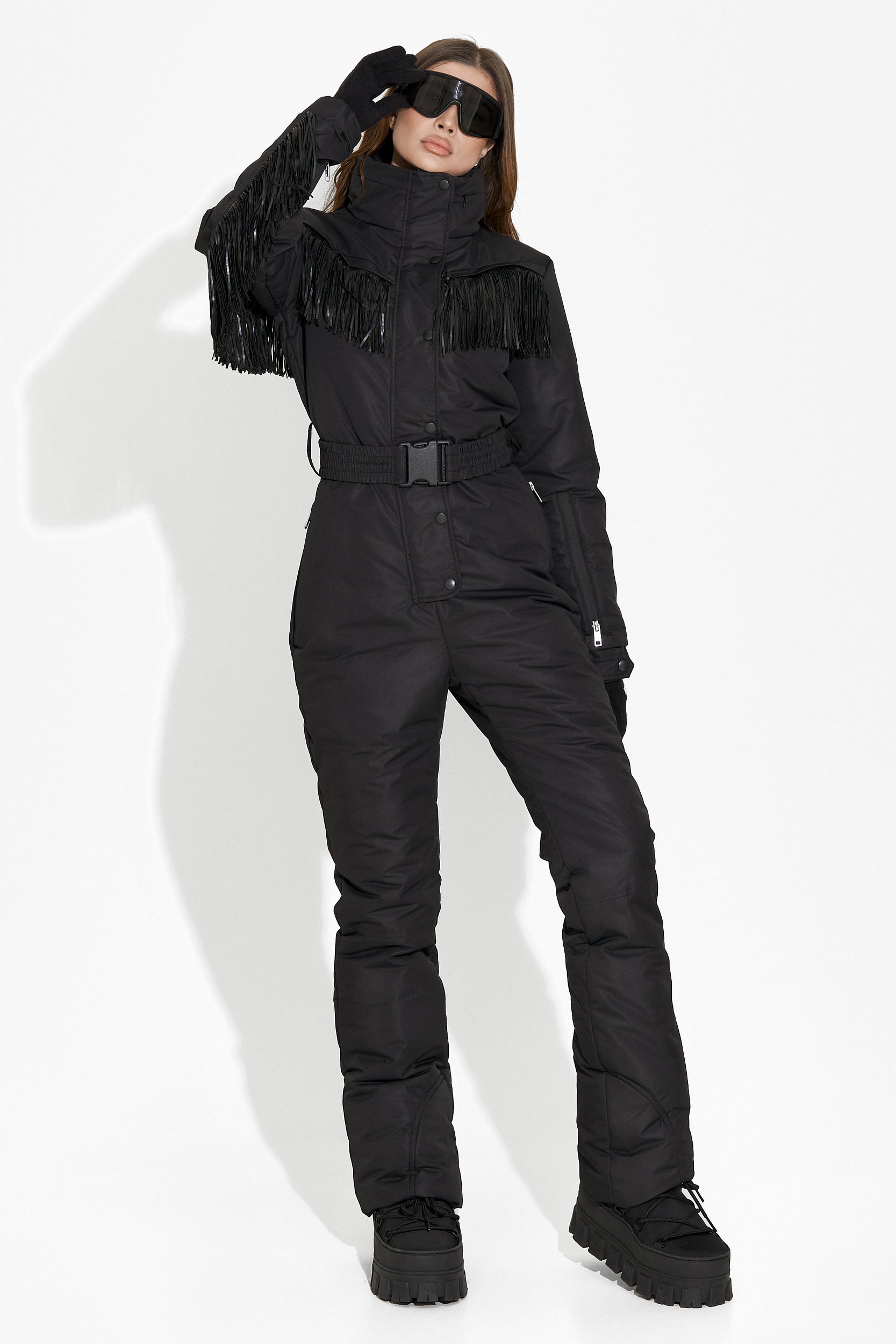 Ritanya Bogas black casual ski overalls