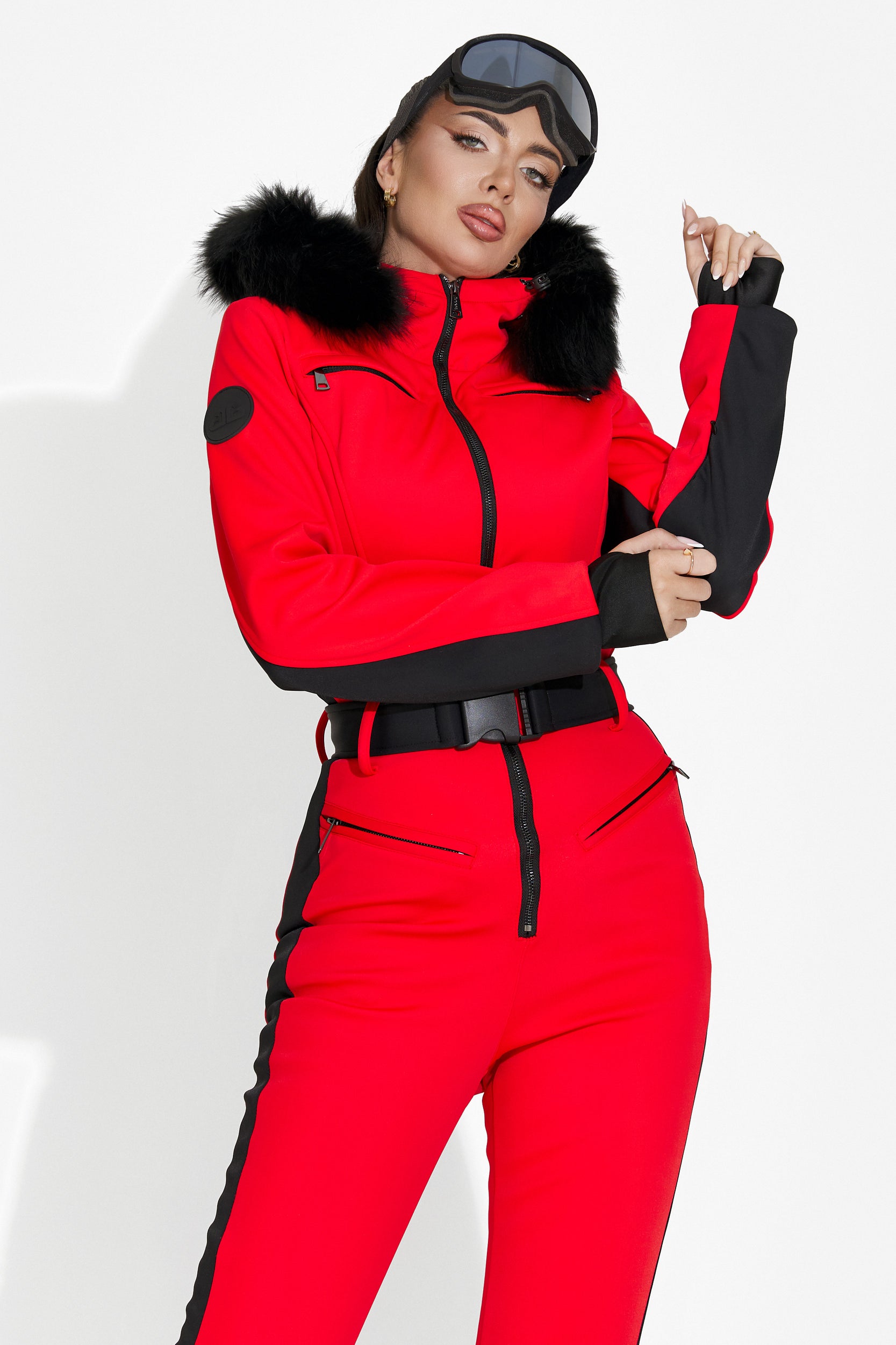 Casual red ski overall Chery Bogas