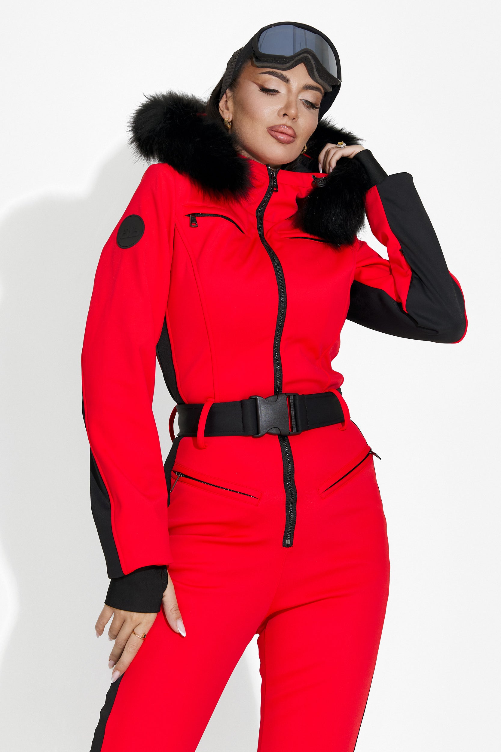 Casual red ski overall Chery Bogas