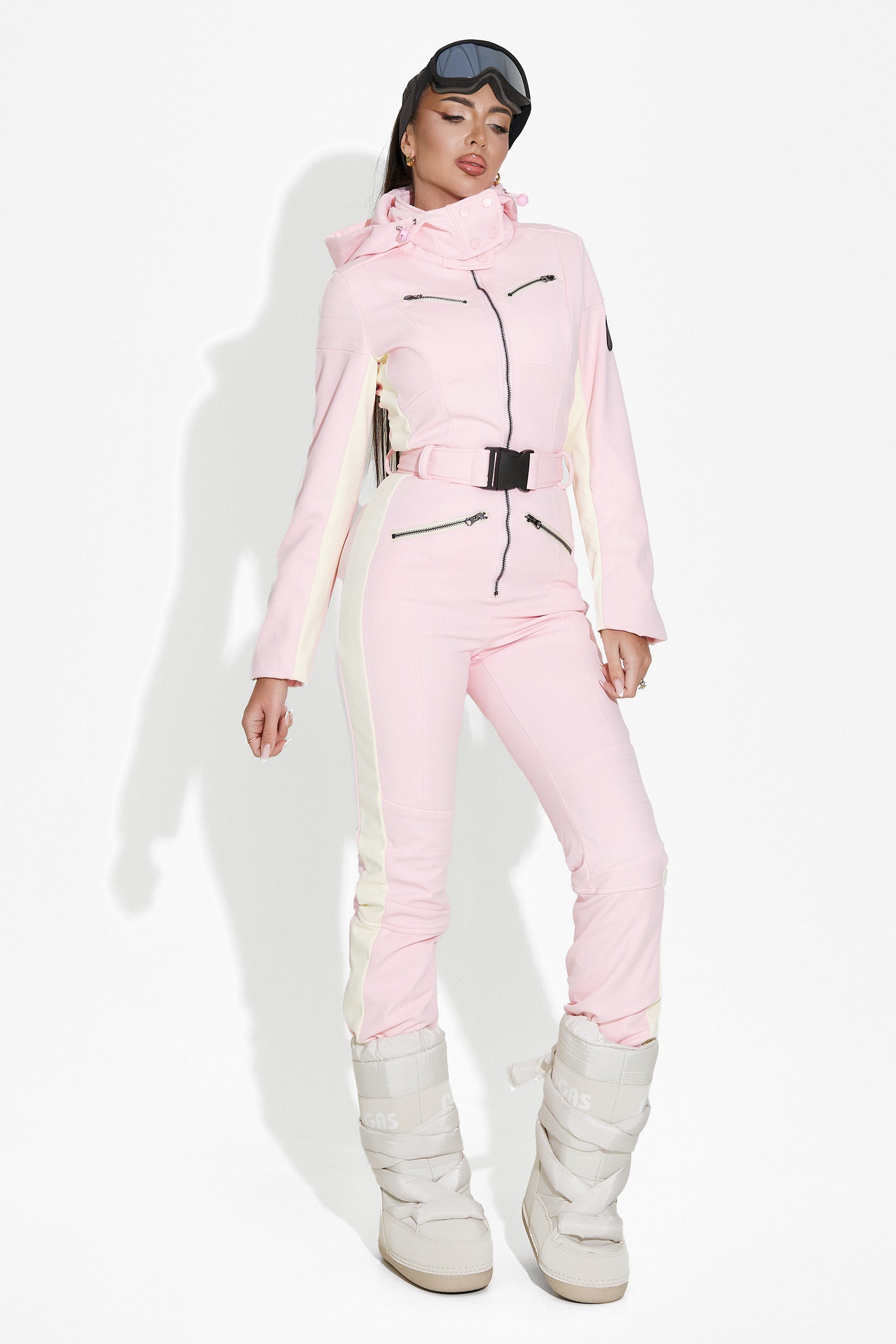 Pink casual ski jumpsuit Driana Bogas