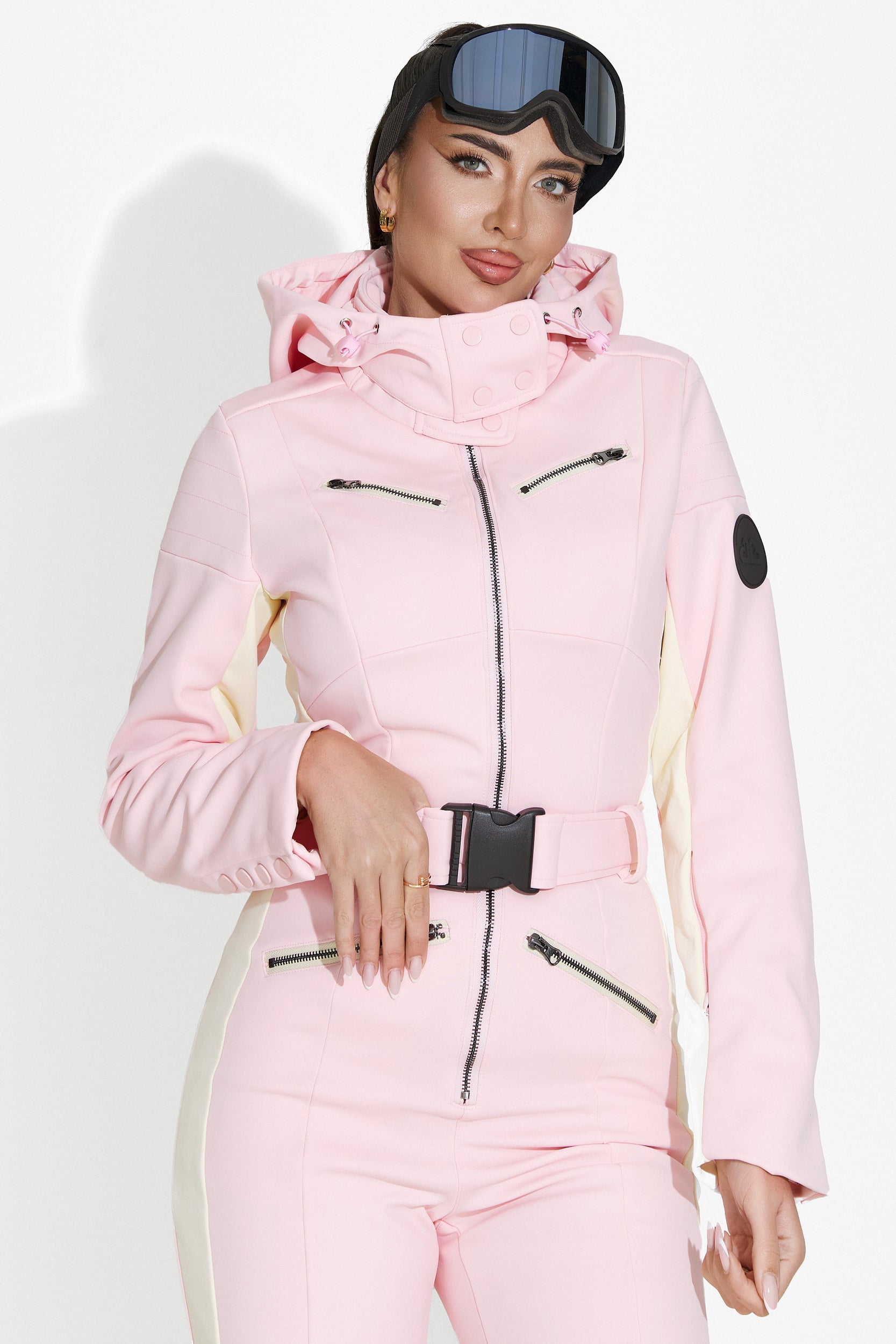 Pink casual ski jumpsuit Driana Bogas