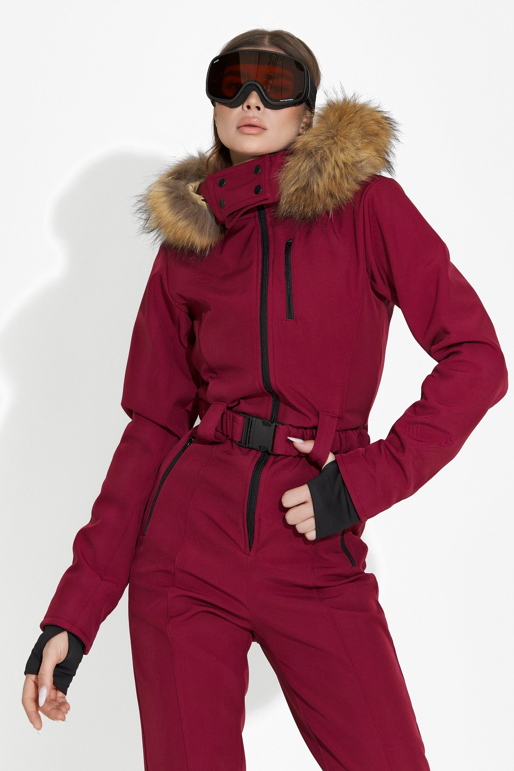 Casual burgundy ski overall Sydona Bogas