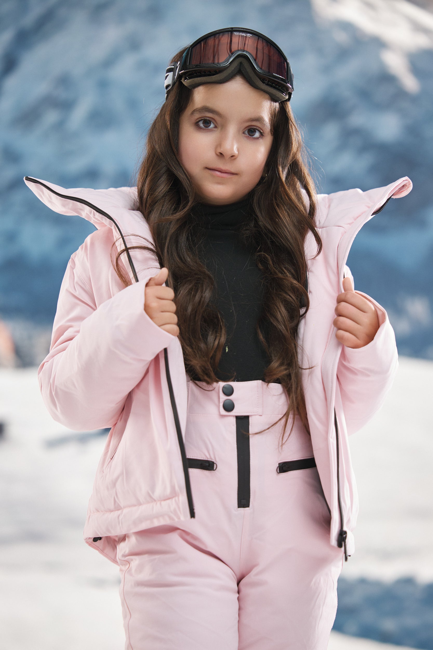 Abenia Bogas pink children's ski overalls