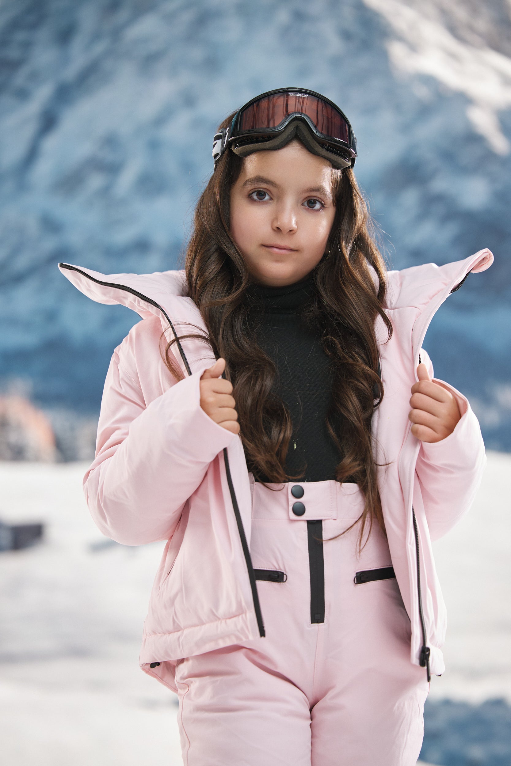 Abenia Bogas pink children's ski overalls