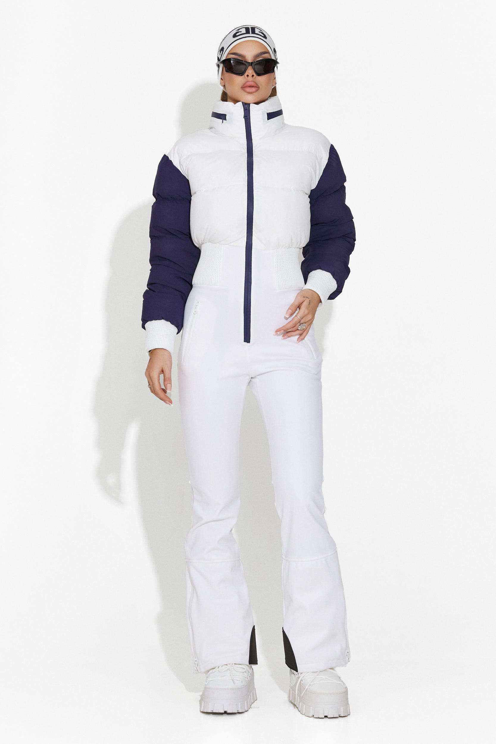 White women's ski jumpsuit Bobye Bogas