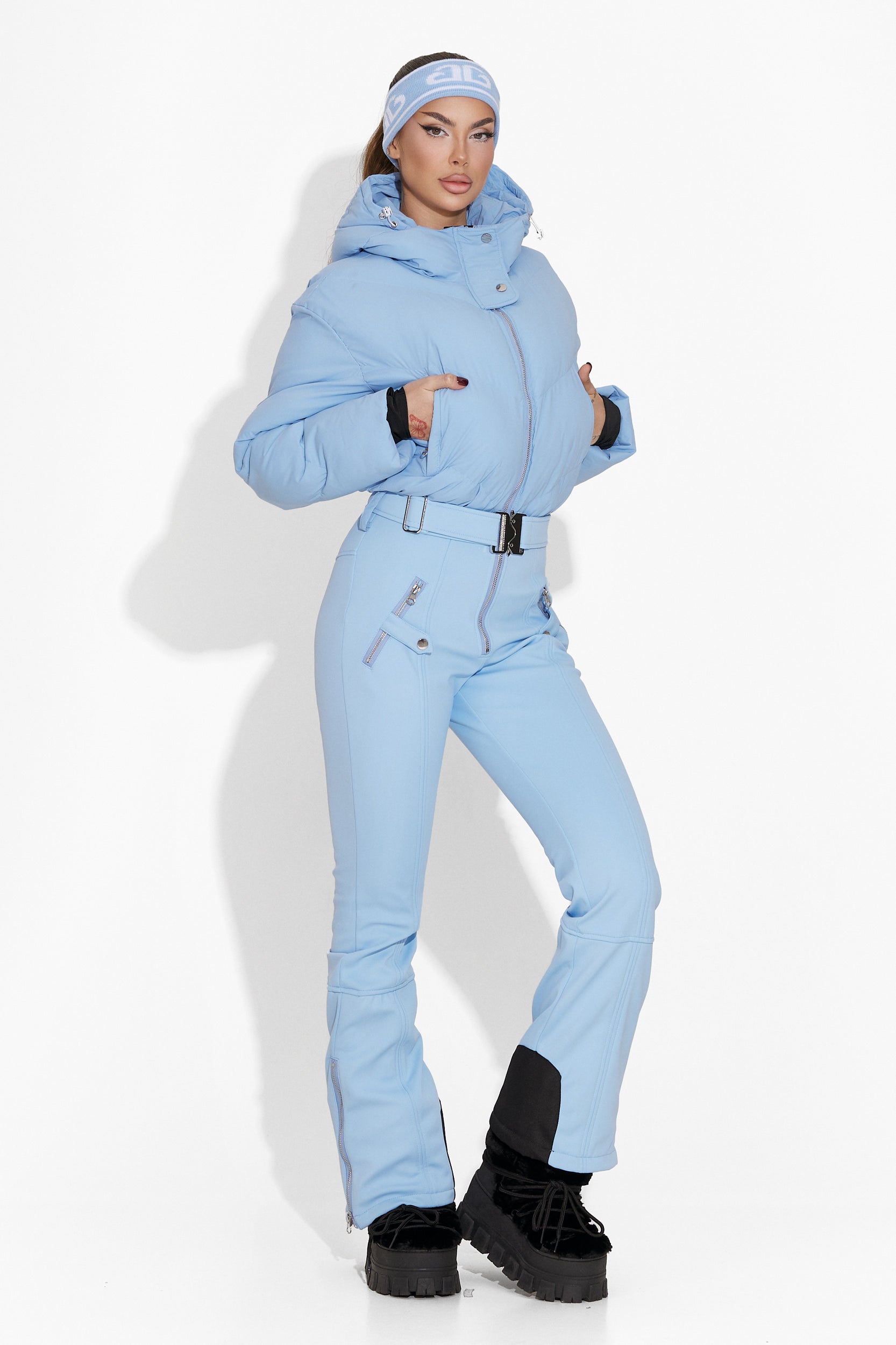 Women's blue ski jumpsuit Vibranty Bogas