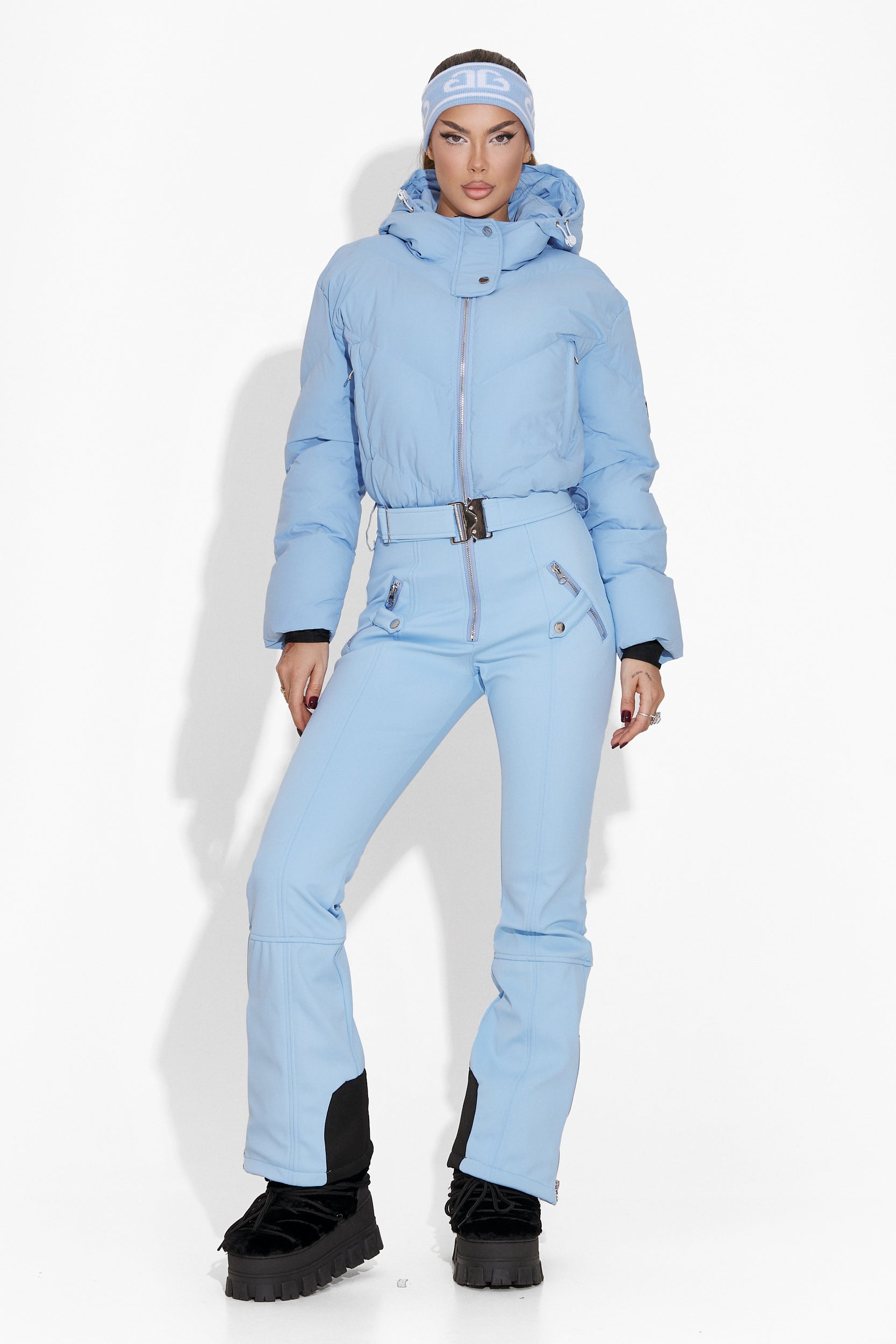 Women's blue ski jumpsuit Vibranty Bogas