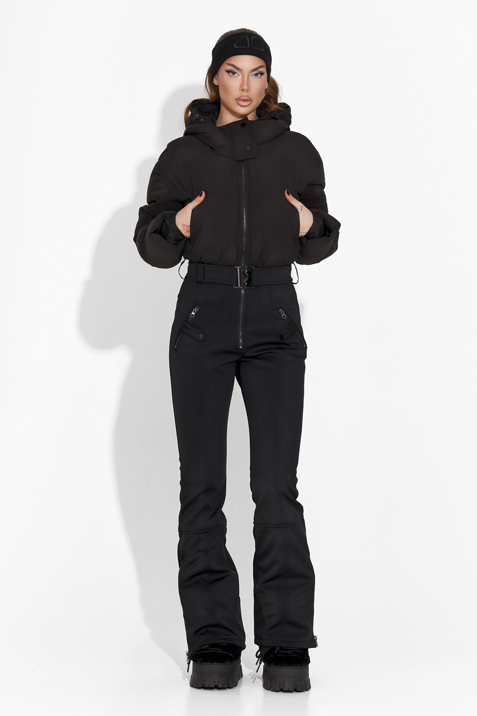 Women's black ski jumpsuit Vibranty Bogas