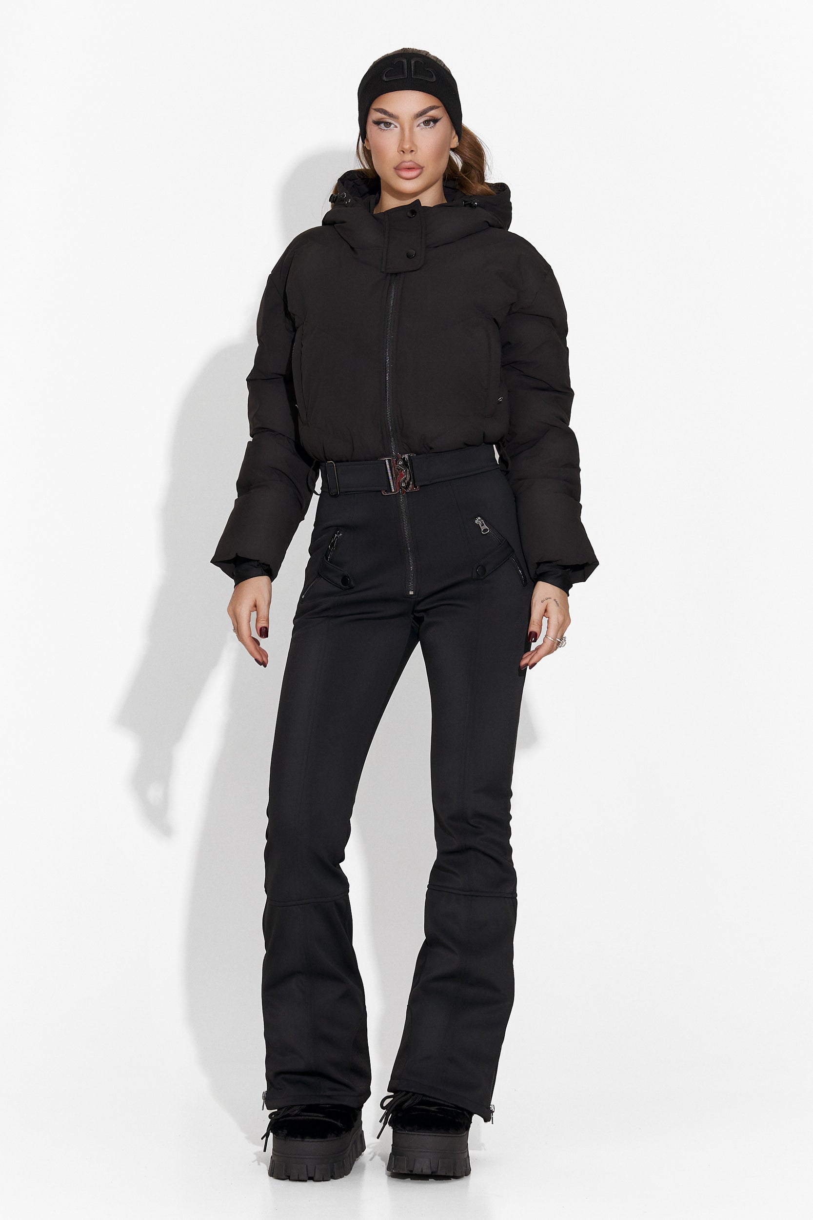 Women's black ski jumpsuit Vibranty Bogas