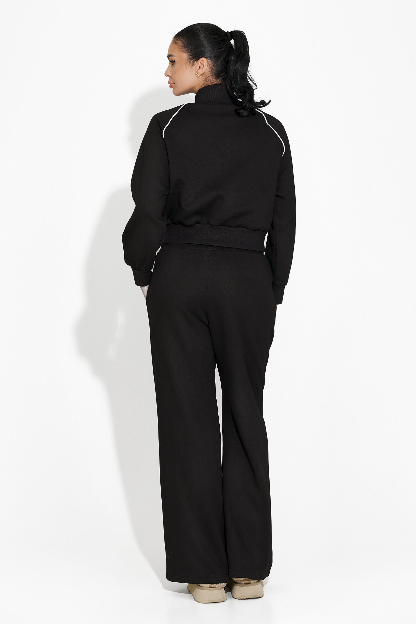 Mariema Bogas black casual women's tracksuit