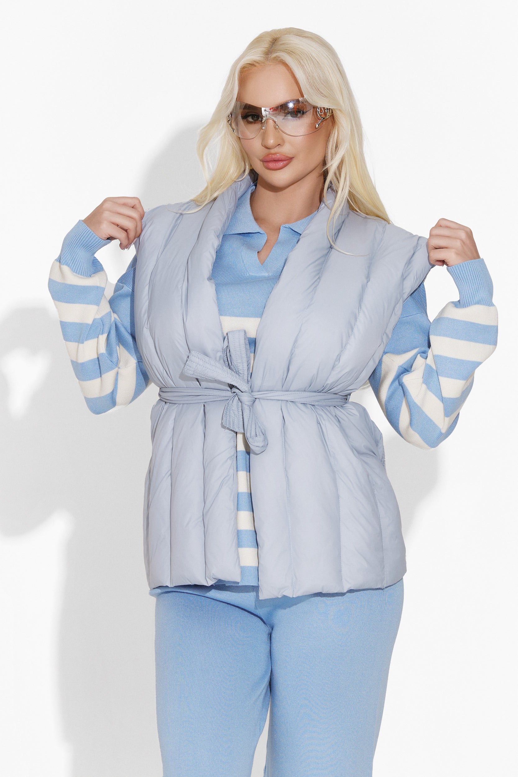 Vesta dama casual bleu Gisela Bogas